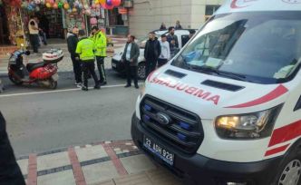 Keşan’da motosikletin çarptığı yaya yaralandı