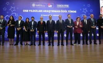 Mekap, OSB Yıldızları ödülüne layık görüldü