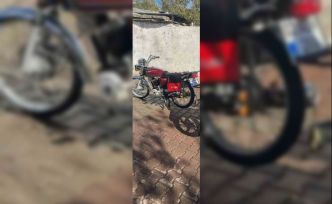Park halindeki motosiklet çalındı