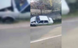 Sinop’ta otomobil su kanalına düştü: 1 yaralı