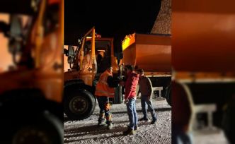 3 bin rakımlı Karabet Geçidi’nde kar yağışı etkili oldu