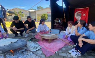 Aksu’da ders zili Yörük Çadırında çaldı