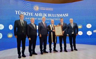 Aydın’ın Ahisi Gülter’e Ahi Esnaf Beratı verildi