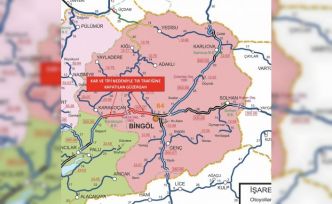 Bingöl-Elazığ yolu tır trafiğine kapatıldı