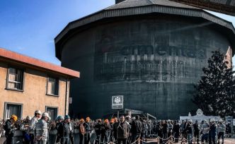 Çimento fabrikasında yangın tatbikatı