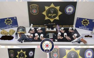 Elazığ’da uyuşturucu operasyonu: 19 tutuklama