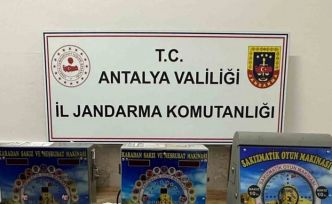 Elmalı’da sakızmatik ile kumara operasyon: 2 şüpheli yakalandı