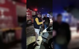 Osmaniye’de park halindeki otomobilde yangın