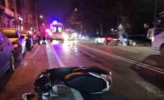 Otomobile çarpışan motosikletin sürücüsü hayatını kaybetti