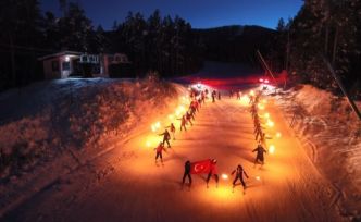 Sarıkamış kayak sezonuna "Merhaba" dedi