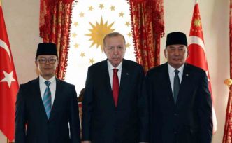 Cumhurbaşkanı Erdoğan, Endonezya Dışişleri ve Savunma Bakanını kabul etti