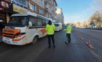 Karaman’da toplu ulaşım araçları denetlendi