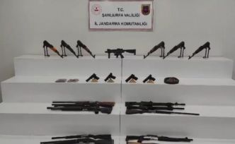 Şanlıurfa’da çok sayıda silah ve mühimmat ele geçirildi: 7 gözaltı