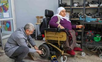 Tekerlekli sandalye tamir atölyesinde 600 engelliye ücretsiz hizmet