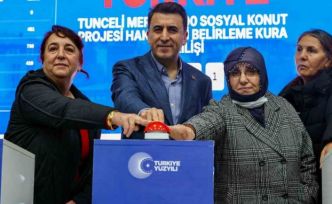 Tunceli’de 875 sosyal konutun kura çekimi gerçekleşti