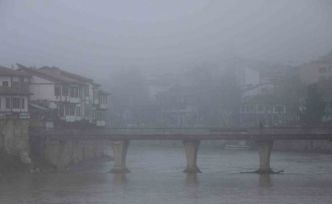 Amasya’da yoğun sis etkili oldu