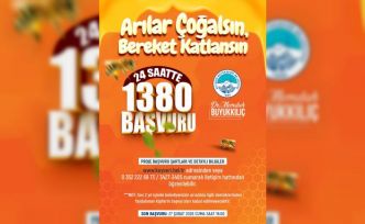 Büyükşehir’in Arılar Çoğalsın Bereket Katlansın Projesi’ne yoğun ilgi: 24 saatte bin 380 başvuru