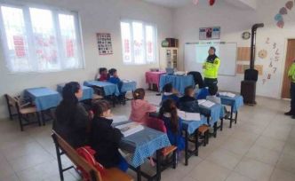 Jandarmadan öğrencilere trafik eğitimi