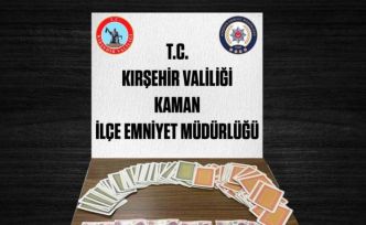 Kırşehir’de kumar operasyonu: 3 kişiye 34 bin 812 TL ceza