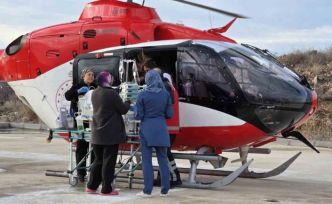 Nevşehir’de hava ambulansı 58 günlük bebek için havalandı