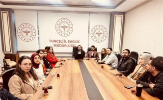 Tunceli’de sağlık çalışanlarına hizmet içi eğitim