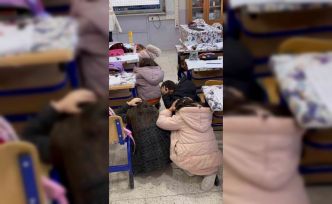 Güzelyurt’ta ilkokul öğrencilerine yangın ve deprem tatbikatı