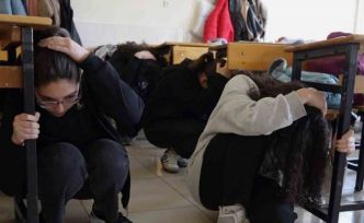 Kırıkkale’de okullarda deprem ve tahliye tatbikatı