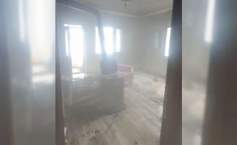 Van’da ev yangını