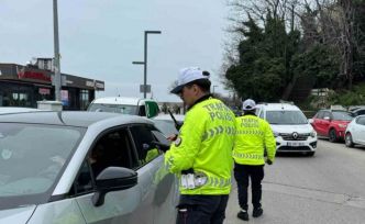 Zonguldak’ta trafik polislerinden denetim
