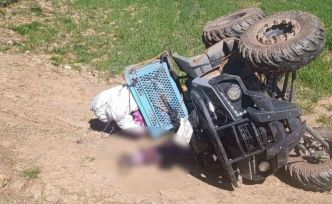 Hisarcık’ta devrilen ATV’in altında kalan kadın hayatını kaybetti
