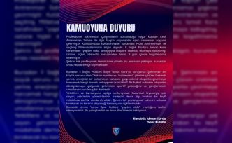 Karabük İdman Yurdu sahasında otopark tabelası krizi