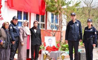 Şehit polisin adı memleketi Feke’de okula verildi