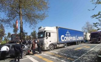 Trabzon’da zincirleme kaza ucuz atlatıldı