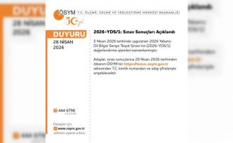 YDS sonuçları açıklandı