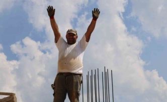 İnşaat işçileri 1 Mayıs’ta da mesai yaptı