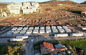 Depremin yaralarını sarmaya çalışan Sındırgı’ya konteyner kent