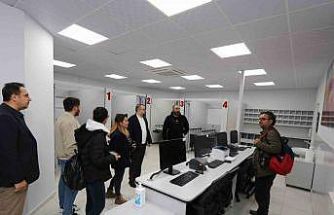 Hastane acil servisinde yeşil alan yenilendi