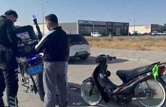 Abartı egzozlu motosiklet sürücüsüne 9 bin 267 lira ceza