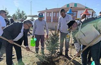 Afyonkarahisar’da binlerce fidan toprakla buluşturuldu