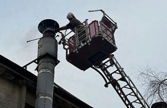 Antakya’da baca yangını