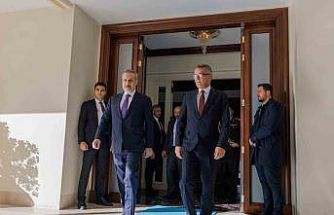 Bakan Fidan, KKTC Cumhurbaşkanı Erhüman ile bir araya geldi