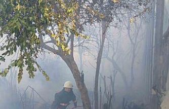 Bozyazı’da çıkan yangın seralara zarar verdi