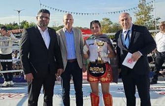 Denizli Kick Boks Galasında sporcular Filistin için ringe çıktı