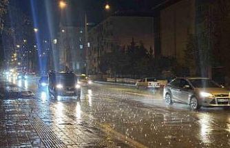 Edirne’de sağanak etkili oldu