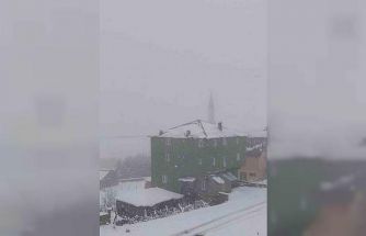 Giresun yaylaları beyaza büründü