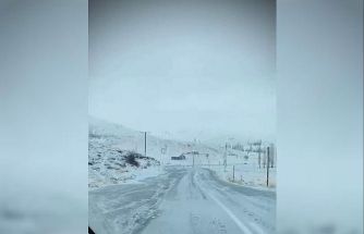 Sincik-Malatya yolunda kar yağışı etkili oluyor