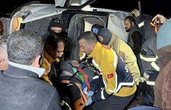 Adıyaman’da minibüs takla atarak devrildi: 4 yaralı