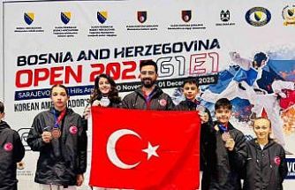 Aliağalı taekwondocular Saraybosna’dan madalyalarla döndü