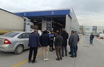 Araç muayene istasyonundaki vatandaşlar bilgilendirildi