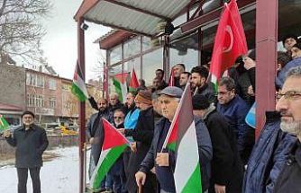 Ardahan’da cuma çıkışı Filistin’e destek açıklaması